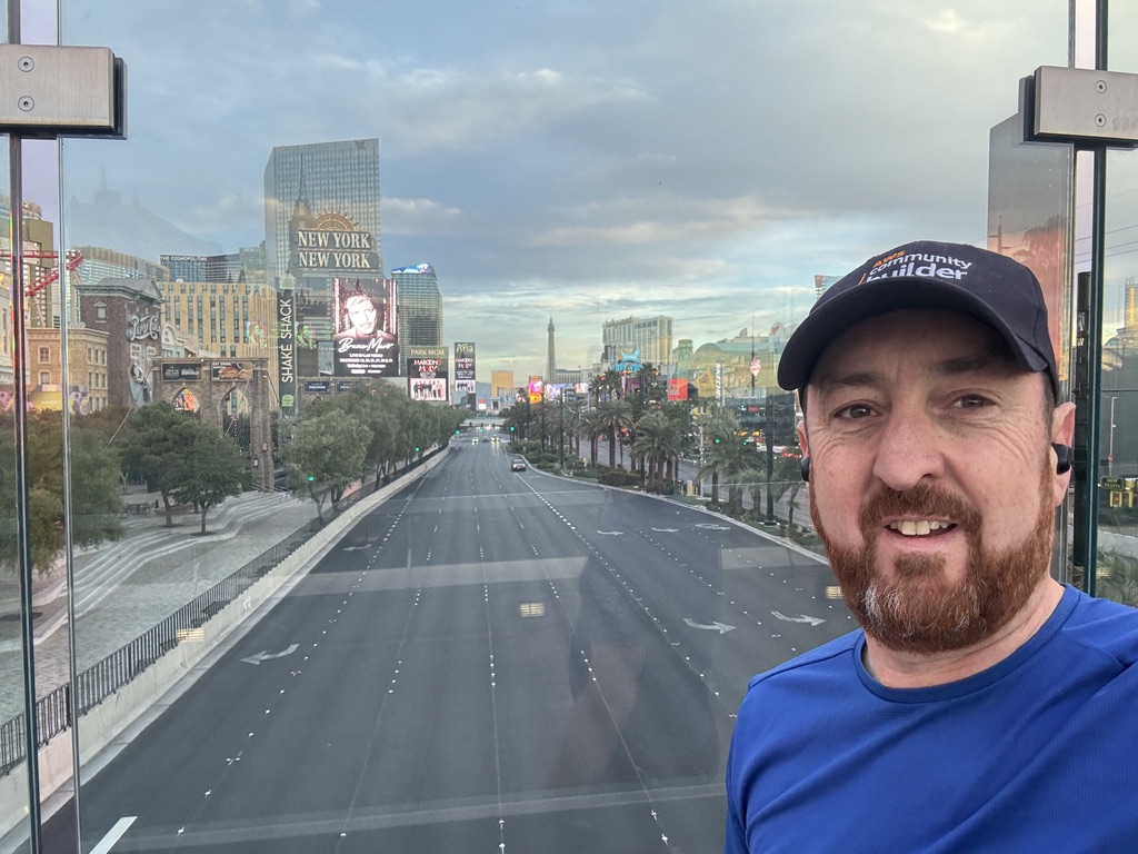 Running on Las Vegas Strip